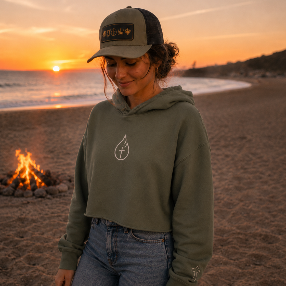 REVIVAL Crop Hoodie