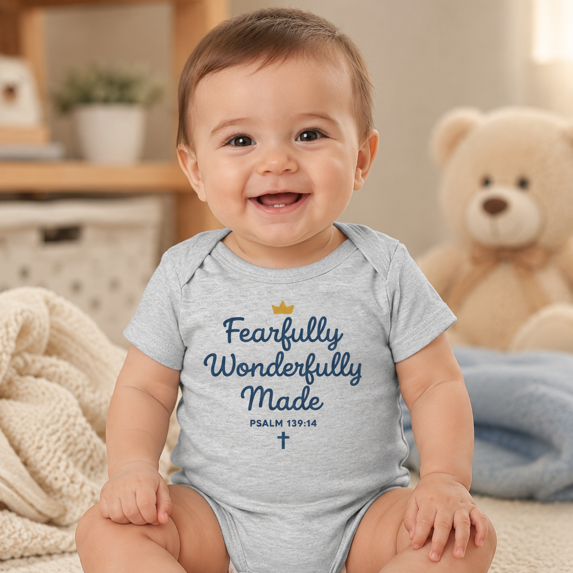 Fearfully & Wonderfully Made Boys Onesie