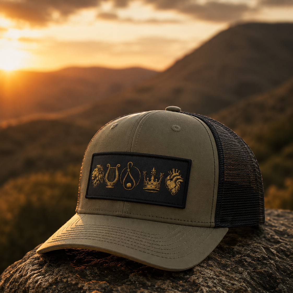 Shepherd to King Leather Patch Hat