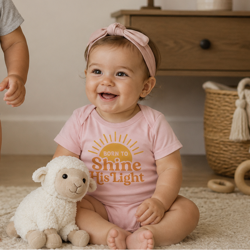 Born to Shine His Light – Baby Onesie