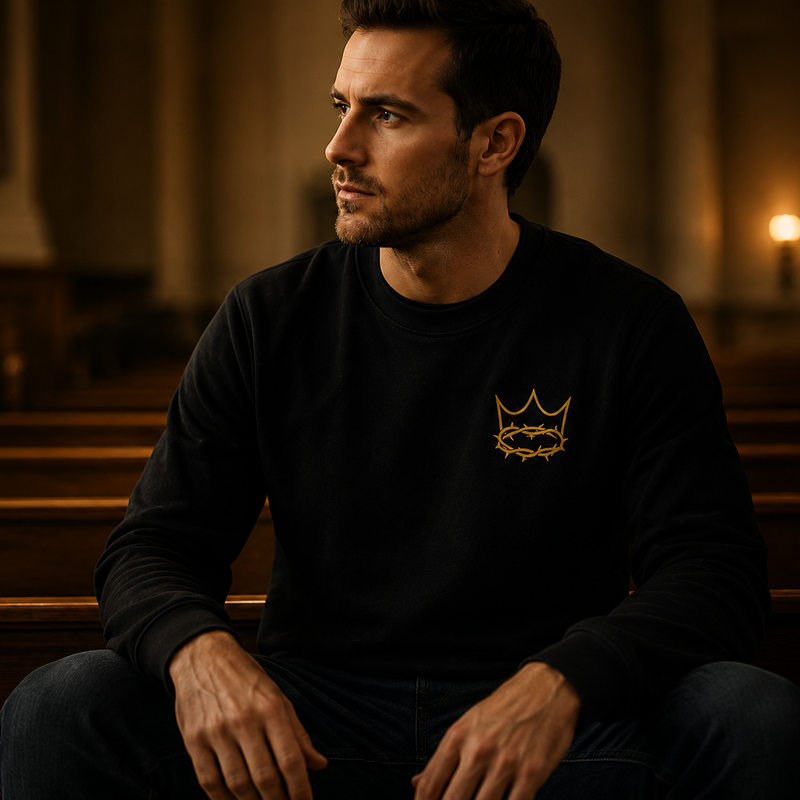 One King, One Crown Premium heavyweight long sleeve shirt
