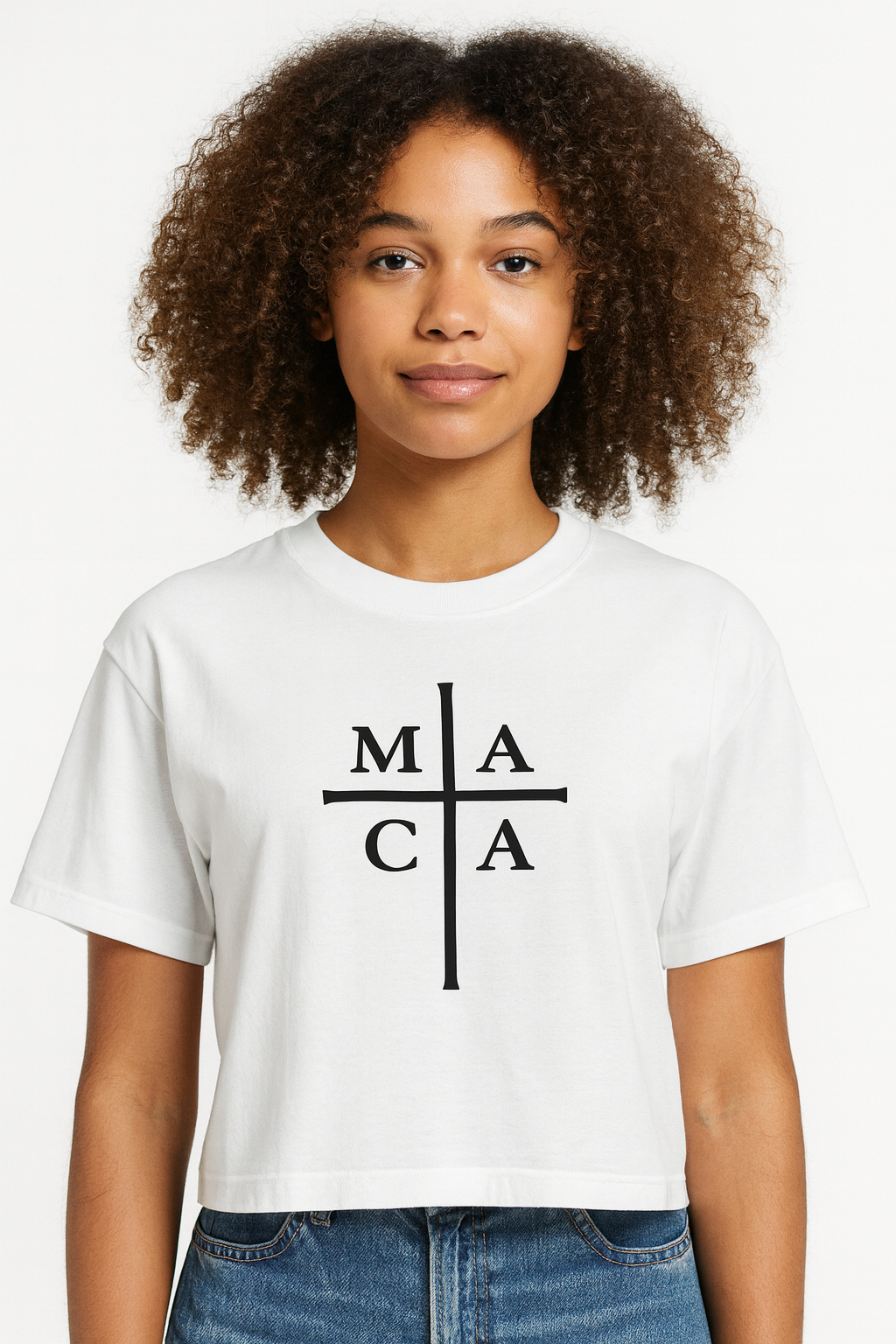 Women’s heavyweight MACA Cross boxy tee