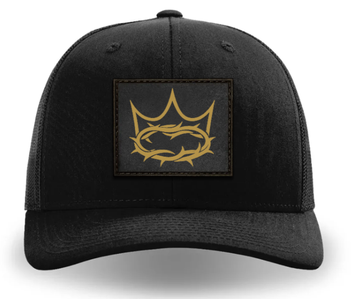 One King. One Crown. Leather Patch Hat