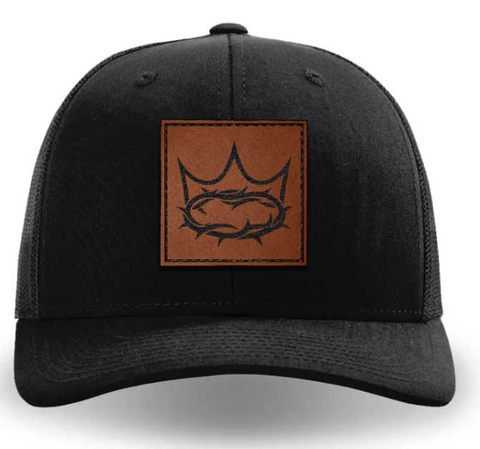 One King. One Crown. Leather Patch Hat