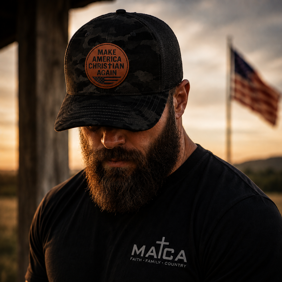 MACA Leather Patch Hat